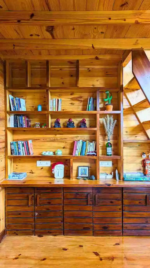 Living room bookshelf